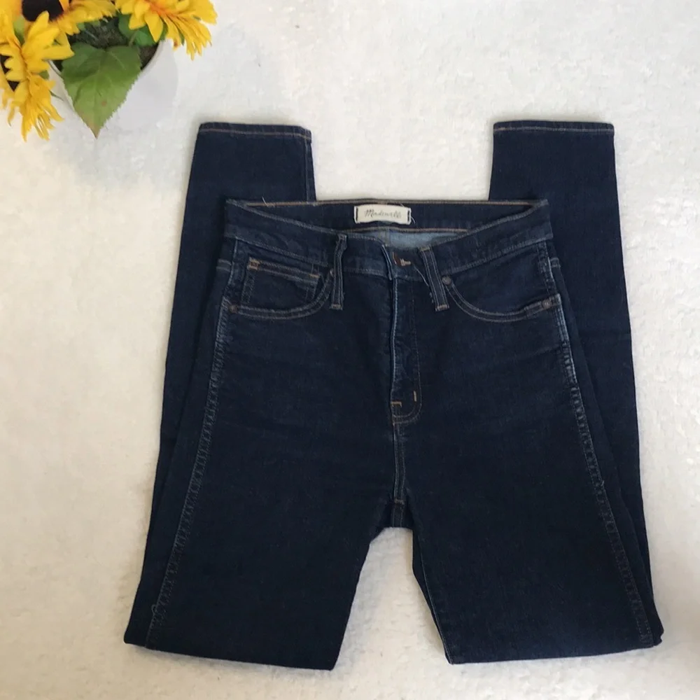 Madewell 10” High Rise Women's Blue Skinny Jeans - Picture 6 of 7